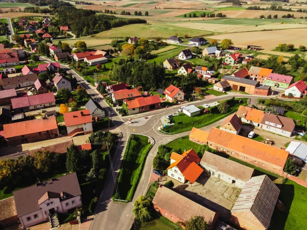 Smardzów z lotu ptaka