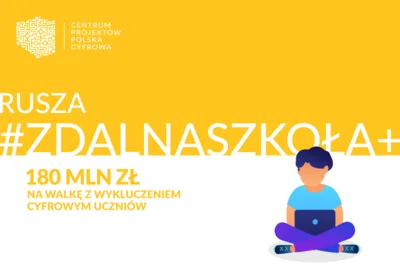 Rusza #ZdalnaSzkoła+ 180mln zł na walkę z cyfrowym wykluczeniem uczniów